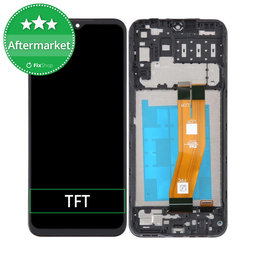 Samsung Galaxy A14 A145F - LCD zaslon + steklo na dotik + okvir (Black) TFT