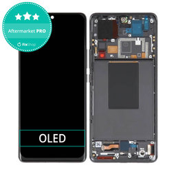 Xiaomi 12 Pro 2201122C 2201122G - LCD zaslon + steklo na dotik + okvir (Black) OLED