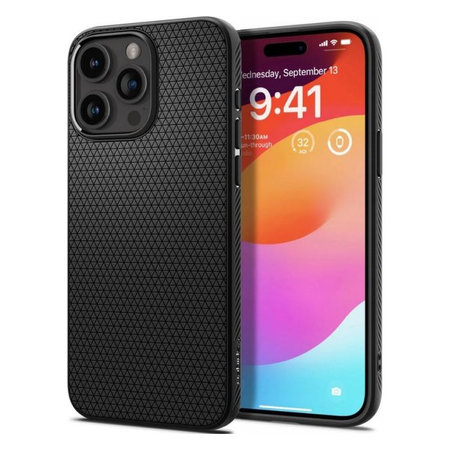 Spigen - Ovitek Liquid Air za iPhone 15 Pro, Matte Black