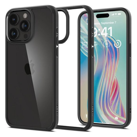 Spigen - Ovitek Ultra Hybrid za iPhone 15 Pro, Matte Black