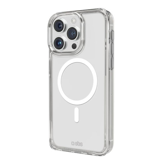 SBS - Puzdro Light Mag kompatibilné s MagSafe pre iPhone 15 Pro, transparent