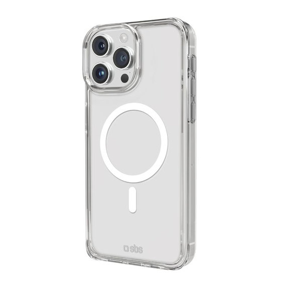 SBS - Puzdro Light Mag kompatibilné s MagSafe pre iPhone 15 Pro Max, transparent