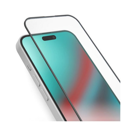 SBS - Kaljeno Steklo Full Cover za iPhone 15 Plus, črna