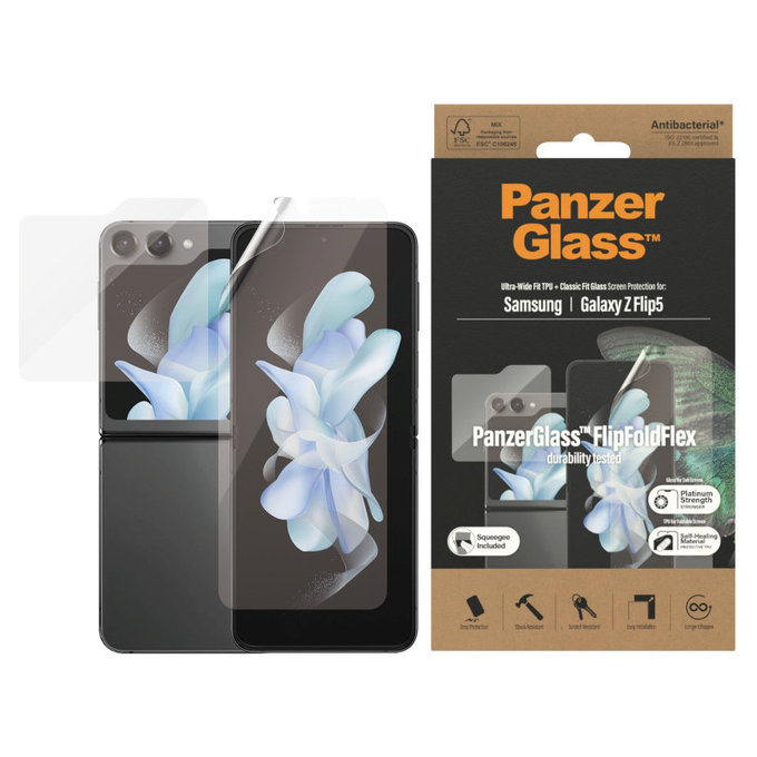 Zaščitna folija UWF AB za Samsung Z Flip5, Prozorna, PanzerGlass