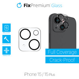 FixPremium Glass - Kaljeno steklo za zadnjo kamero za iPhone 15 in 15 Plus