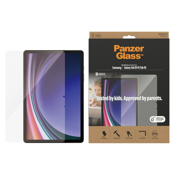 Kaljeno steklo UWF AB za Samsung Galaxy Tab S9/S9 FE, Prozorna, PanzerGlass