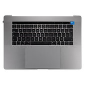 Apple MacBook Pro 15" A1707 (Late 2016 - Mid 2017) - Tipkovnica z zgornjim okvir + tipkovnica UK + mikrofon + trackpad + zvočniki (Space Gray)