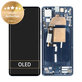 Motorola Edge 30 Fusion - LCD zaslon + steklo na dotik + okvir (Neptune Blue) - 5D68C21190 Genuine Service Pack