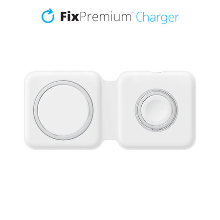 FixPremium - MagSafe Duo for iPhone in Apple Watch, bela