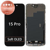 Zaslon za iPhone 15 Pro, Steklo na dotik z okvirjem, Refurbished