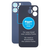 Apple iPhone 15 Pro Max - Steklo zadnjega ohišja s povečano luknjo za kamero (Blue Titanium)