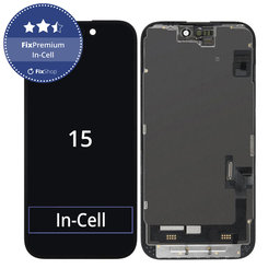 Apple iPhone 15 - LCD zaslon + steklo na dotik + okvir In-Cell FixPremium