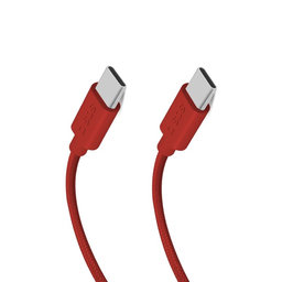 SBS - Kabel USB-C/USB-C, 60W, PD, 1.5m, rdeča