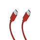 SBS - Kabel USB-C/USB-C, 60W, PD, 1.5m, rdeča