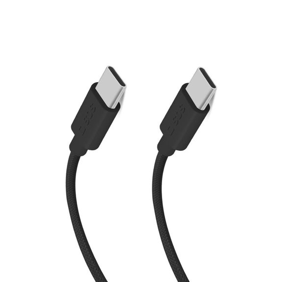 SBS - Kabel USB-C/USB-C, 60W, PD, 1.5m, črna