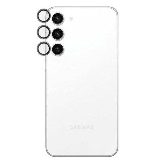 PanzerGlass - Zaščitni Ovitek za Objektiv Kamere Hoops za Samsung Galaxy S23 FE, črna