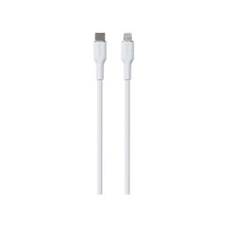 PURO - USB-C Kabel / MFI Lightning, 12W, Soft, 1,5 m, bela