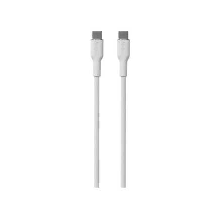 PURO - USB-C Kabel / USB-C, 60W, Soft, 1,5 m, bela