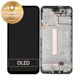 Samsung Galaxy A25 A256B - LCD zaslon + steklo na dotik + okvir (Black) - GH82-33214A Genuine Service Pack