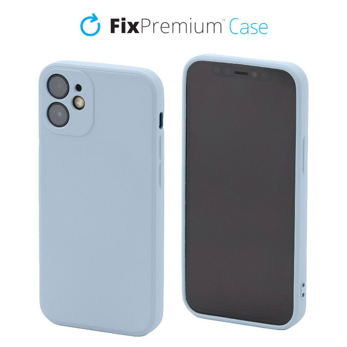 FixPremium - Silikonski ovitek za iPhone 12 mini, light blue