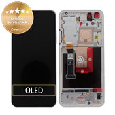 Asus Zenfone 10 - LCD zaslon + steklo na dotik + okvir (Comet White) - B90AI00M2-R20010 Genuine Service Pack