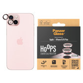 Zaščita objektiva kamere Hoops za iPhone 15/15 Plus, Roza, PanzerGlass