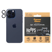 Zaščita objektiva kamere Hoops za iPhone 15 Pro/15 Pro Max, Blue Metal, PanzerGlass