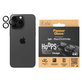 Zaščita objektiva kamere Hoops za iPhone 15 Pro/15 Pro Max, Black Titanium, PanzerGlass