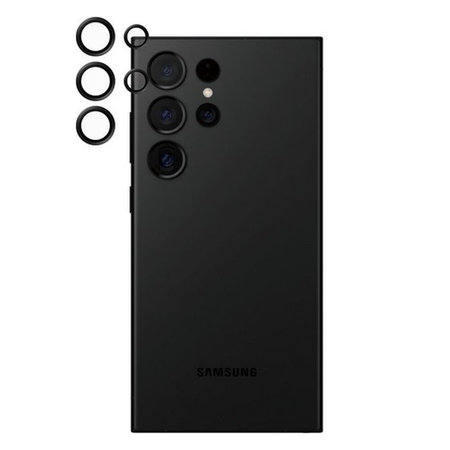 PanzerGlass - Zaščitni Ovitek za Objektiv Kamere Hoops za Samsung Galaxy S24 Ultra, črna