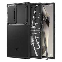 Spigen - Ovitek Optik Armor za Samsung Galaxy S24 Ultra, črna