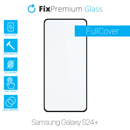 FixPremium FullCover Glass - Kaljeno Steklo za Samsung Galaxy S24+