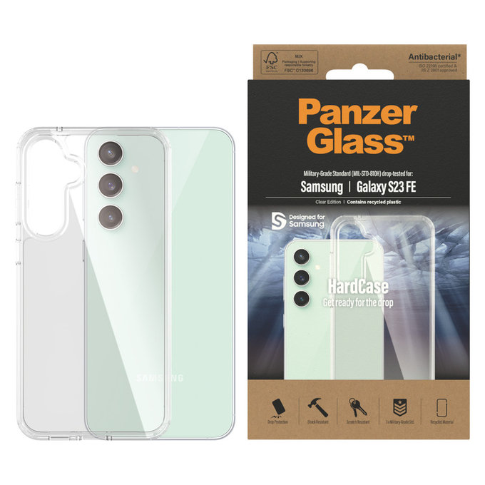 Ovitek HardCase AB za Samsung Galaxy S23 FE, Prozorna, PanzerGlass