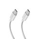 SBS - Pleteni kabel USB-C/USB-C, PD, 100W, 1.5m, bela