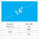 14 LCD Slim mat 30 pin Full HD Brez ročajev