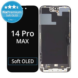 Apple iPhone 14 Pro Max - LCD zaslon + steklo na dotik + okvir Soft OLED FixPremium