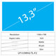 13.3 LCD Slim mat 40 pin WXGA HD