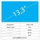 13.3 LCD Slim mat 40 pin WXGA HD