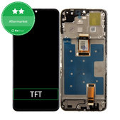 Honor X6a - LCD zaslon + steklo na dotik + okvir (Midnight Black) TFT