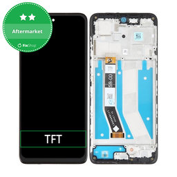 Motorola Moto G73 - LCD zaslon + steklo na dotik + okvir (Black) TFT