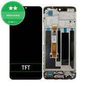 Realme C53 RMX3760 - LCD zaslon + steklo na dotik + okvir (Mighty Black) TFT