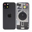 Apple iPhone 15 - Steklo zadnjega ohišja + Leča kamere + Kovinska plošča + Magsafe magnet (Black)