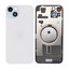 Apple iPhone 15 Plus - Steklo zadnjega ohišja + Leča kamere + Kovinska plošča + Magsafe magnet (Blue)