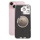 Apple iPhone 15 Plus - Steklo zadnjega ohišja + Leča kamere + Kovinska plošča + Magsafe magnet (Pink)