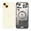 Apple iPhone 15 Plus - Steklo zadnjega ohišja + Leča kamere + Kovinska plošča + Magsafe magnet (Yellow)