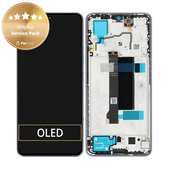 Xiaomi Redmi Note 13 Pro 5G 2312DRA50C - LCD zaslon + steklo na dotik + okvir (Aurora Purple) - 5600030N1600 Genuine Service Pack