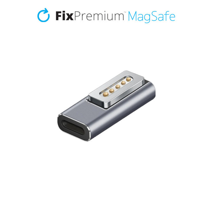 FixPremium - Adapter USB-C - MagSafe 1, srebro