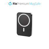 FixPremium - MagSafe PowerBank z Stojalom 5000mAh, črna