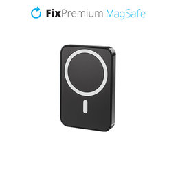 FixPremium - MagSafe PowerBank z Stojalom 5000mAh, črna