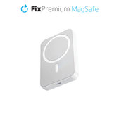 FixPremium - MagSafe PowerBank z Stojalom 5000mAh, bela