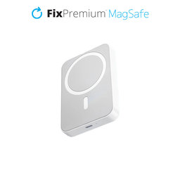 FixPremium - MagSafe PowerBank z Stojalom 5000mAh, bela